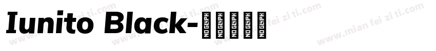 Iunito Black字体转换